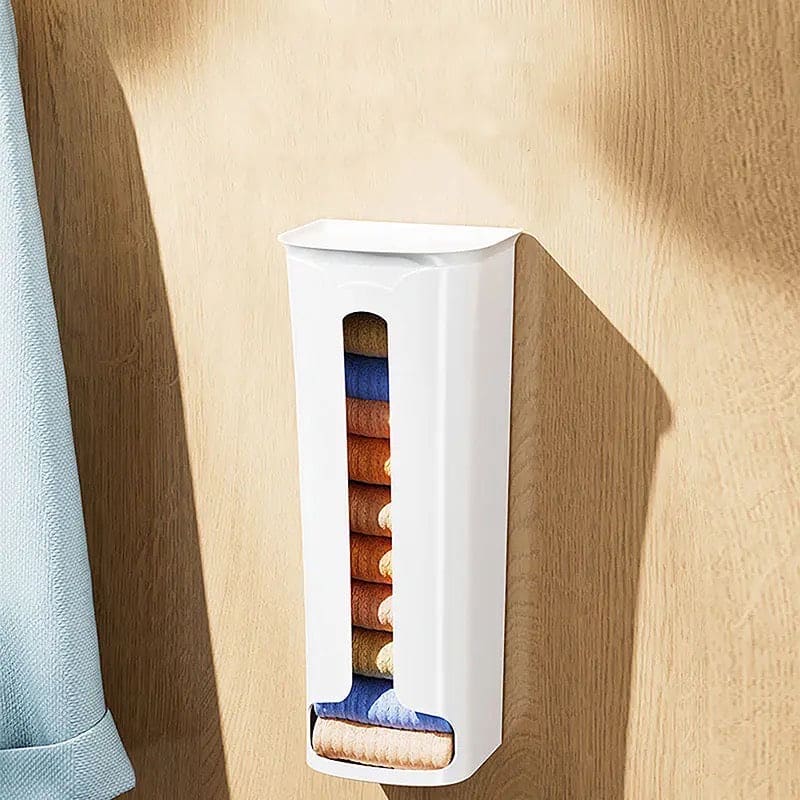 Wall Mounted Socks Storage Box, Closet Wall Hanging Box, Wardrobe Household Socks Holder Garbage Plastic Bag Dispenser, Kitchen Bathroom Hanging Rack, Self adhesive Home Dispenser Storage Box, Multifunctional Storage Box Wall Mounted Socks Storage Box, Closet Wall Hanging Box, Wardrobe Household Socks Holder Garbage Plastic Bag Dispenser, Kitchen Bathroom Hanging Rack, Self adhesive Home Dispenser Storage Box, Multifunctional Storage Box